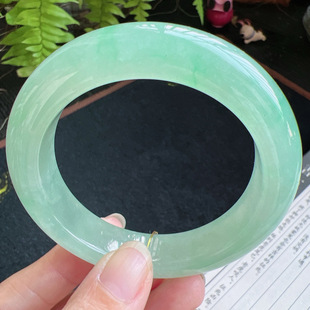 56圈口缅甸天然A货老坑种翡翠手镯玉镯子平洲直供098D0131