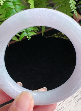 圆条60圈口缅甸天然A货老坑种玉镯平洲翡翠手镯精选编号051D0320E