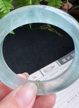 50圈口缅甸天然A货老坑种翡翠手镯玉镯子平洲直供001D0209