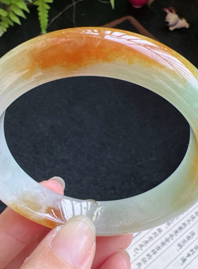 正圈56圈口缅甸天然A货老坑种翡翠手镯玉镯子平洲直供099D0128