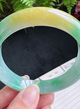 58圈口缅甸天然A货老坑种翡翠手镯玉镯子平洲直供001D0203