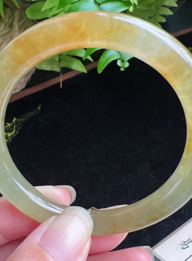 圆条50圈口缅甸天然A货老坑种玉镯平洲翡翠手镯精选编号060D0320E