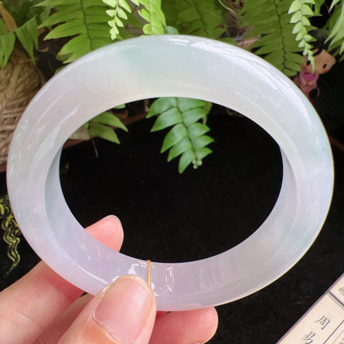 54圈口缅甸天然A货老坑种玉镯平洲翡翠手镯精选编号046D0410E