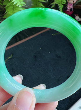 圆条53圈口缅甸天然A货老坑种翡翠手镯玉镯子平洲直供001D0201