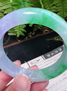 54圈口缅甸天然A货老坑种翡翠平洲直供平洲翡翠手镯精选099D0303