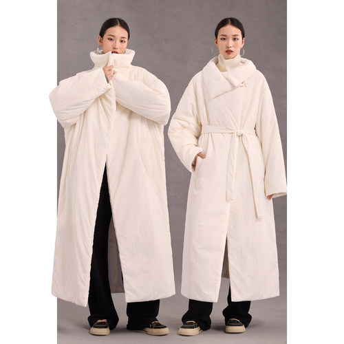 加厚宽松大被子长款立领棉服棉衣