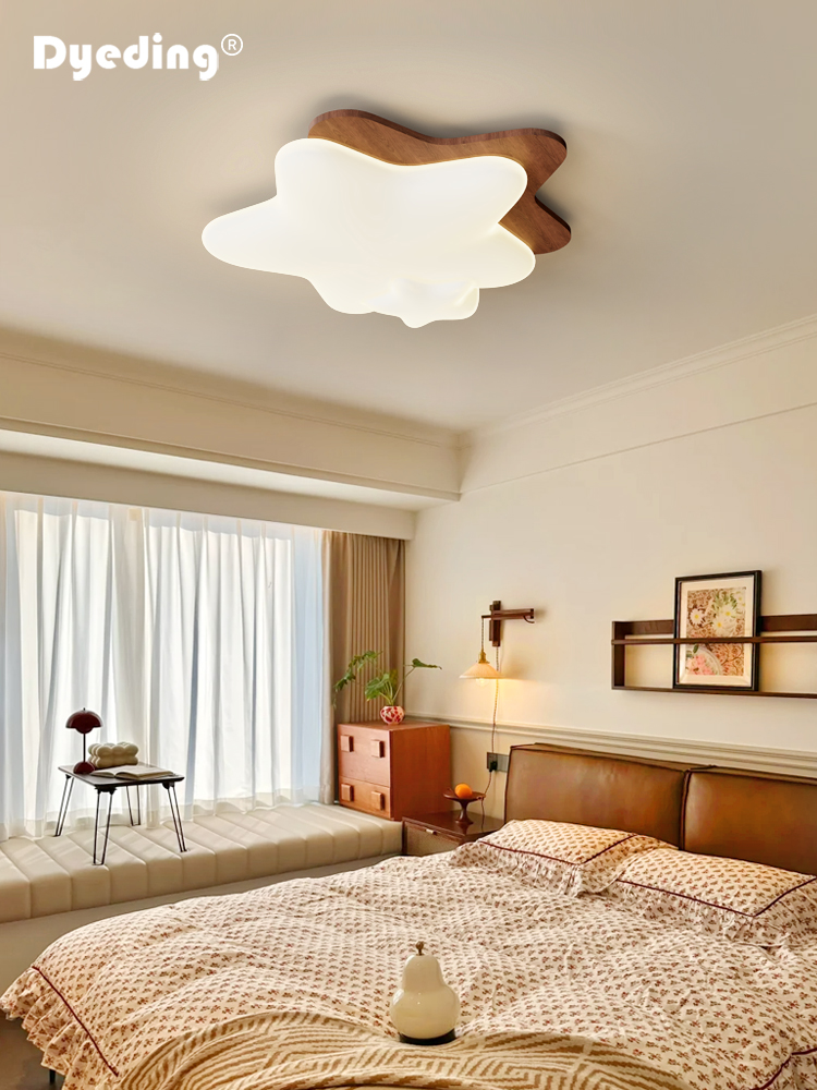 卧室吸顶灯覆古中世纪风格创意星Wabi-Sabi风格护眼书房灯高端胡