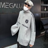 MA655-P68美式复古立领毛衣开衫外套百搭宽松双拉链针织衫，男装针织衫/毛衣，星座1611A