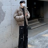 MA744-P87皮冲棉加厚男款棉服保暖冬装宽松百搭棉衣面包服棉袄，男装棉衣，星座1611A