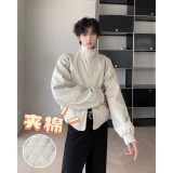 MA677-P83夹棉常规73美式复古立领机车PU皮衣短款夹棉加厚外套，男装皮衣，星座1611A