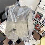 MA609-P63复古高级感V领毛衣美式潮牌宽松休闲百搭针织毛衫外套，男装针织衫/毛衣，星座1611A