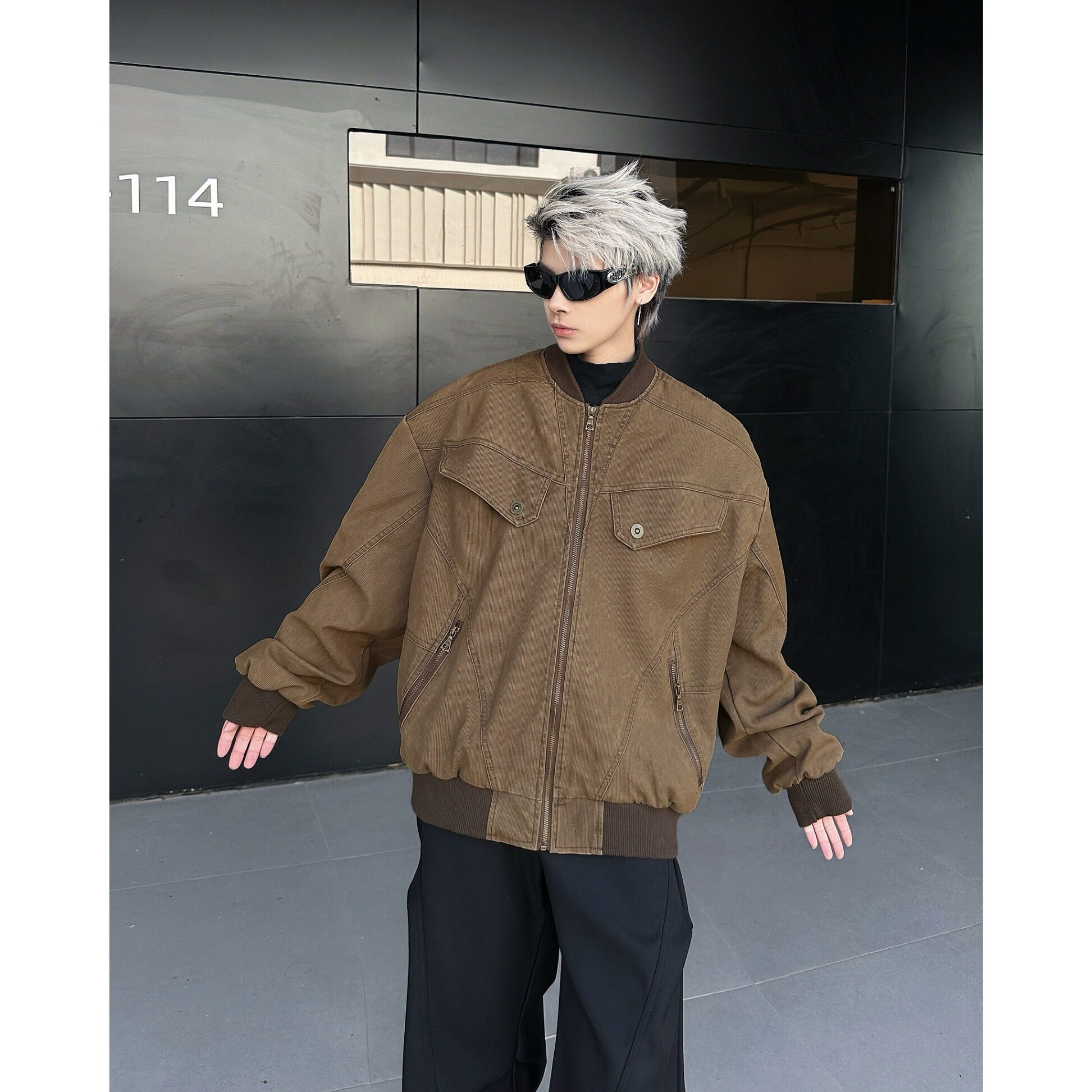 MA778-P70灯芯绒美式复古工装高级感宽松休闲cleanfit短款外套,男装夹克,星座1611A