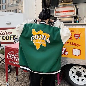MA552-P43美式棒球服外套高级感炸街小众设计感情侣装秋季夹克图片