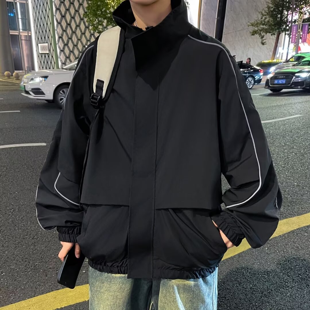 MA590-P50立领拉链冲锋衣外套,男装夹克,星座1611A
