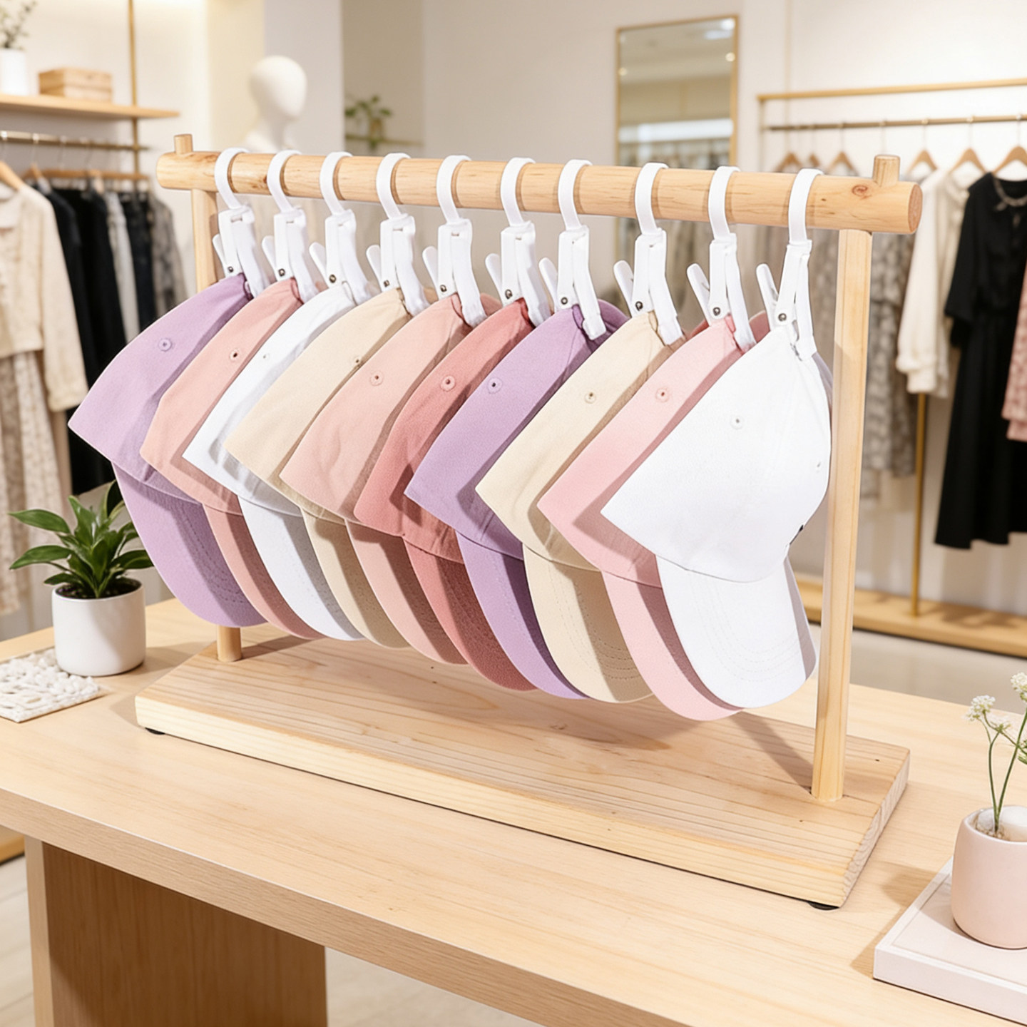 创意帽架桌面实木质帽子收纳架服装店台式帽子架中岛台橱窗展示架,收纳整理,帽子收纳架,淘宝优惠券,粉丝福利购,淘宝优惠卷