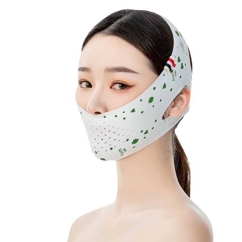 塑脸法令纹睡眠款面罩小V脸神器线雕术后无痕瘦脸双下巴绷带