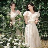 Платье подружки невесты, зимнее вечернее платье, юбка, коллекция 2023, изысканный стиль