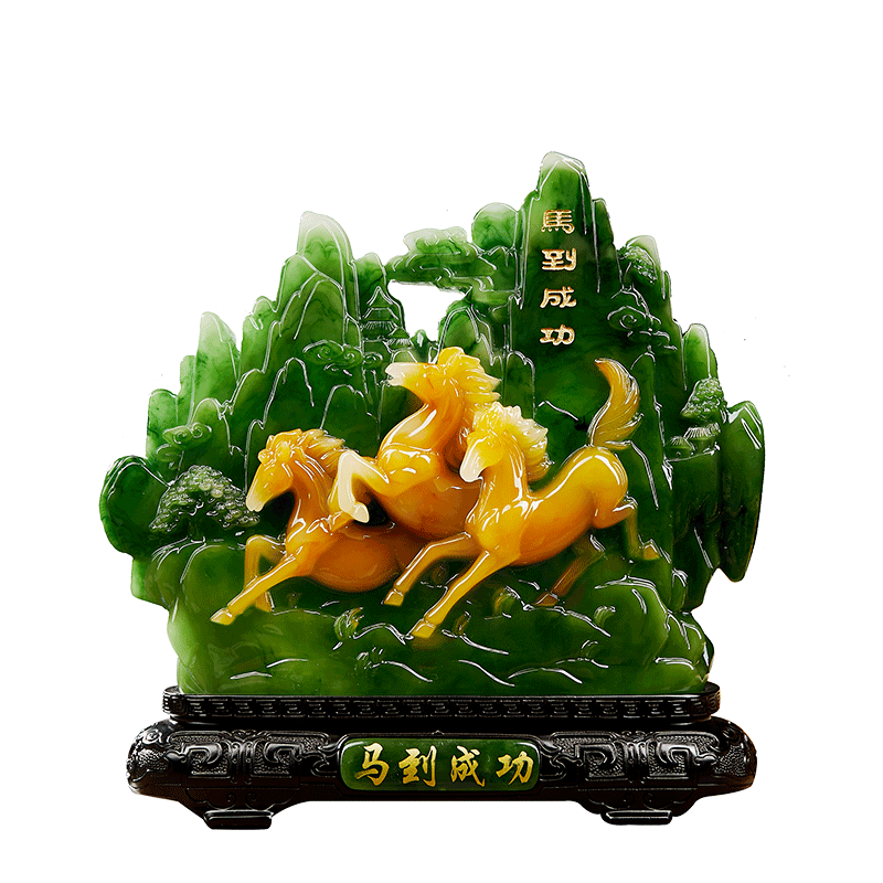 仿玉石一帆风顺帆船摆件寿山石家居装饰品客厅办公室酒柜乔迁送礼