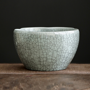 茶洗哥窑大号茶渣缸陶瓷家用洗茶杯盆茶具配件水盂荷花缸小号笔洗