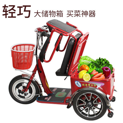泰合电动三轮车老年人残疾人家用新款休闲小型代步车电瓶车三轮车