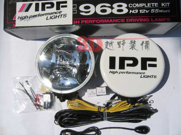 日本原装IPF968辅助灯圆灯行驶灯前保险杠车顶射灯雾灯6.5寸