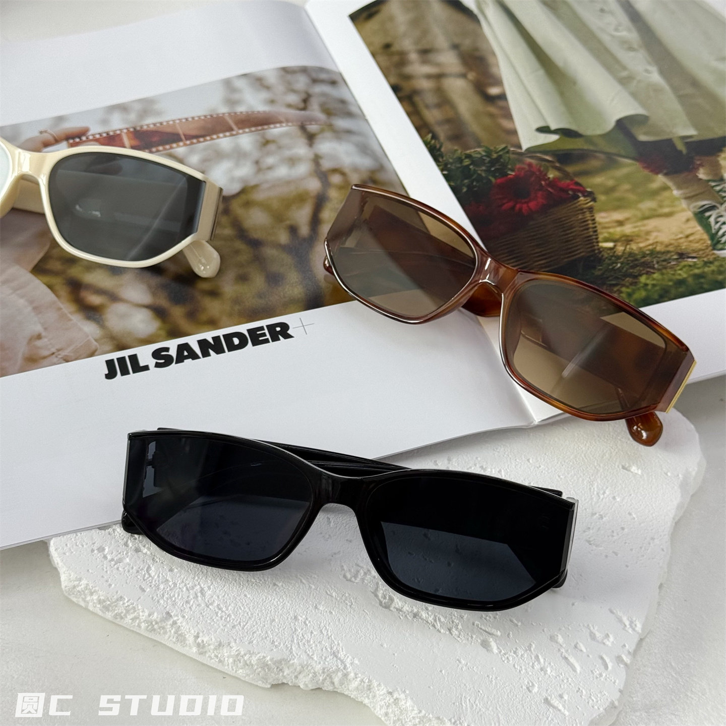 欧美潮酷方形墨镜女方圆脸显脸小防紫外线大框太阳镜男复古高级感