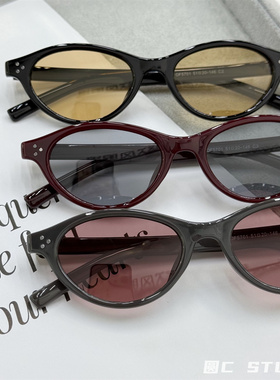 韩系复古书呆子墨镜小脸可配度数