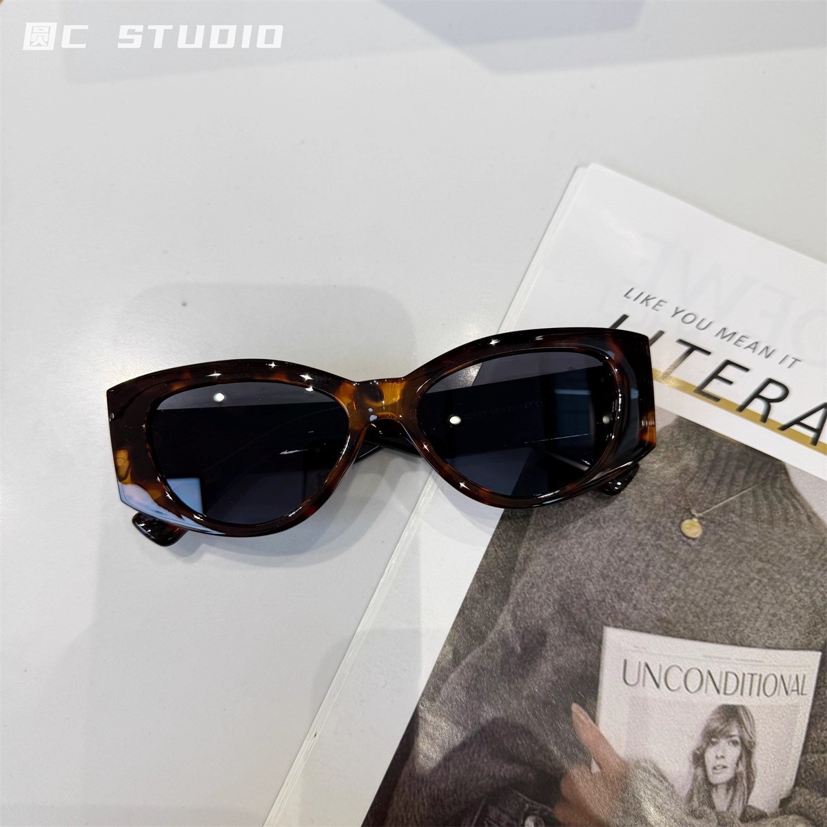 韩版大框豹纹时髦气质太阳镜女圆脸可配近视遮阳拍照显瘦墨镜男潮