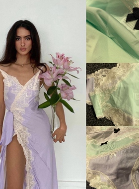 dollskill风梦幻冰激凌奶油碧池清新黄瓜绿蕾丝高弹内裤