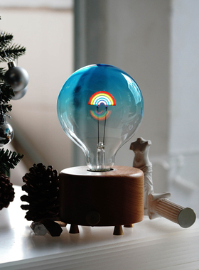 梦幻天空蓝色彩虹灯rainbow 送圣诞节礼物情侣生日爱情小夜灯充电