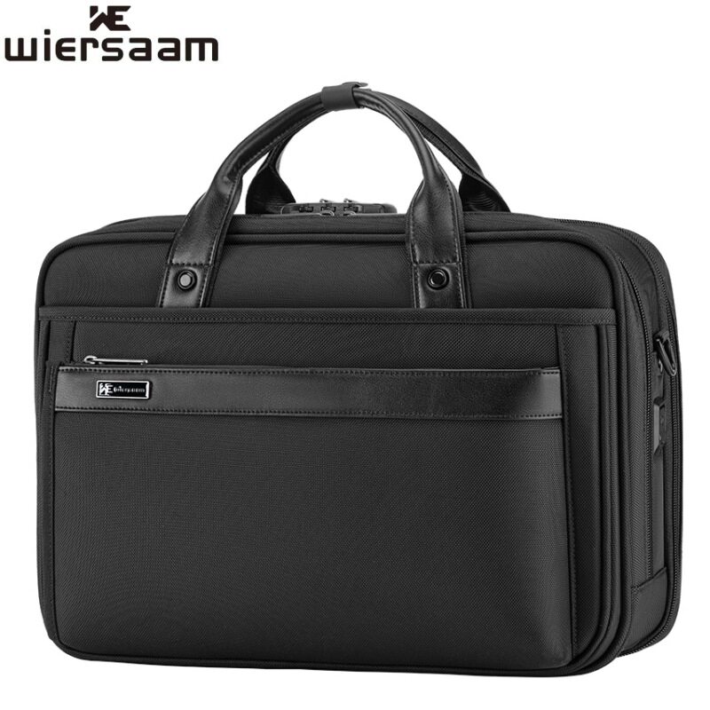 新款带锁商务出单肩包电脑包男士大容量斜挎包公文包笔记本手提包