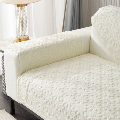 沙发巾会议室坐垫防滑盖布沙发垫连体三角后背靠背扶手巾四季通用