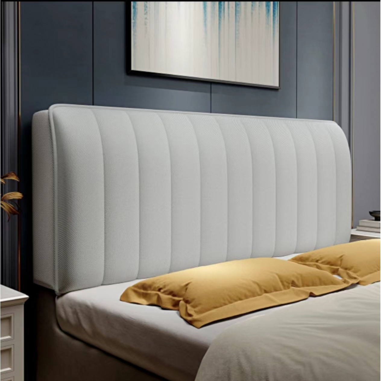 新款床头套科技布床头罩防水防污尘加厚简约现代轻奢全包罩子实木,居家布艺,床头罩,淘宝优惠券,粉丝福利购,淘宝优惠卷