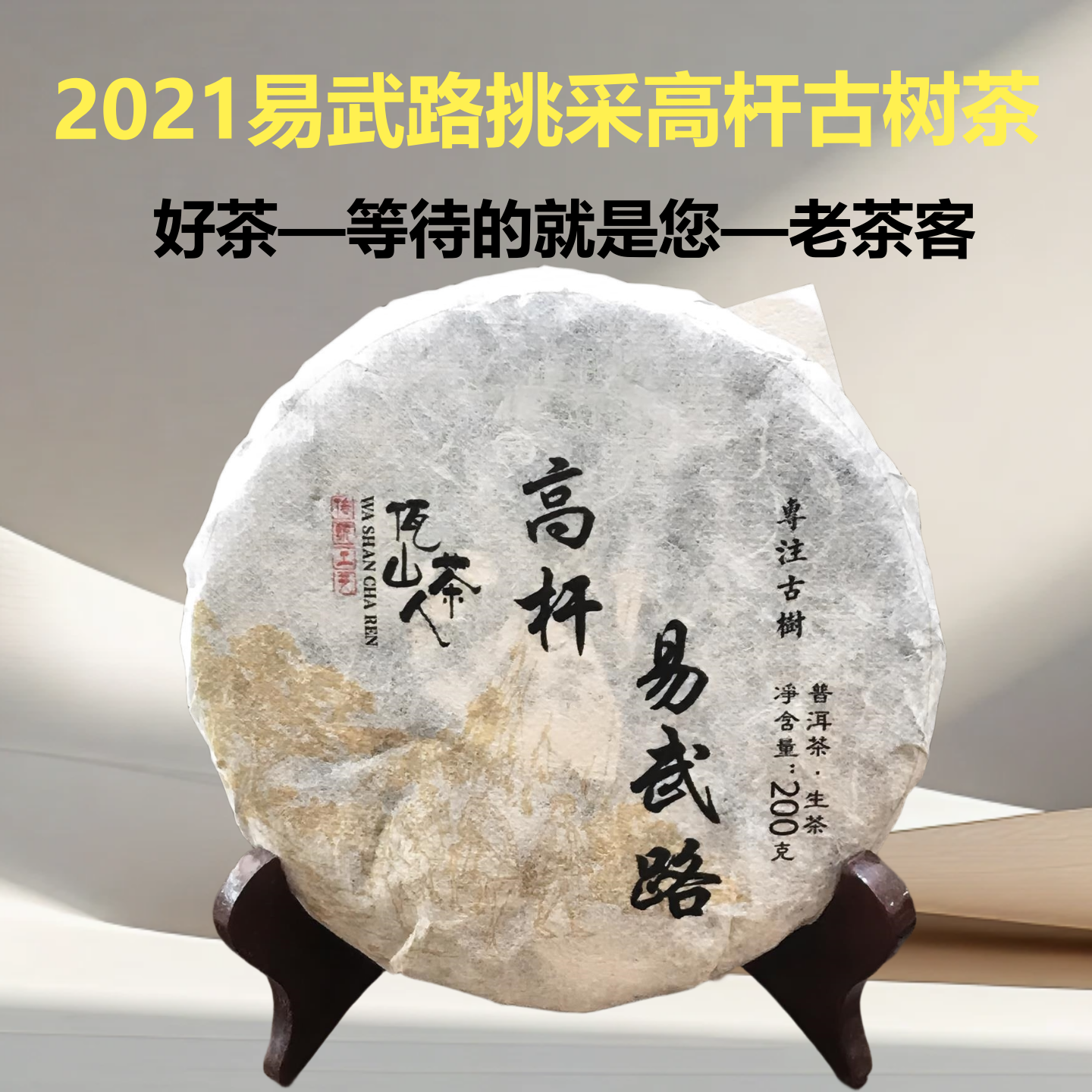 2021年易武路森林选株高杆古树茶