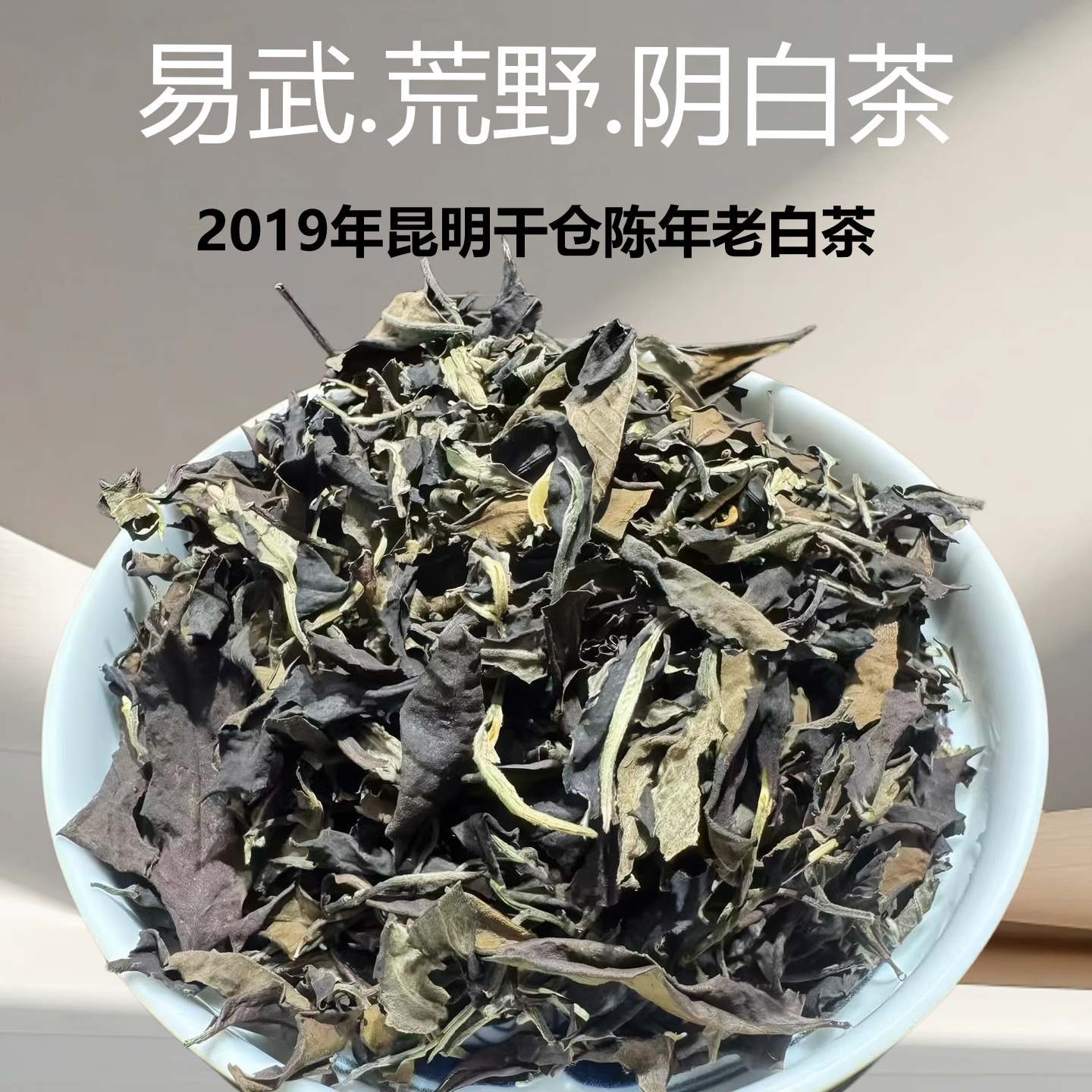 云南荒野古树普洱老白茶阴白散茶
