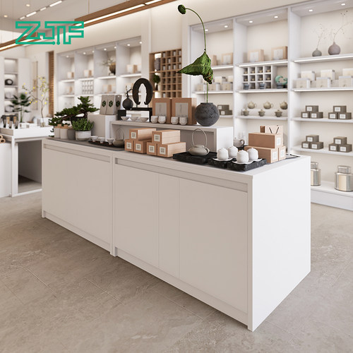 众匠坊白色简约中岛展示台