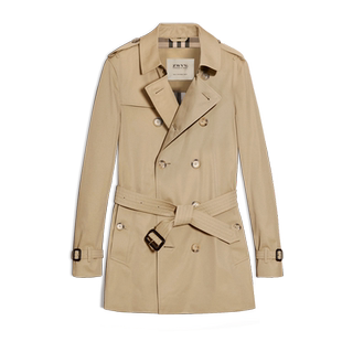 2024秋季新款男士短款战壕风衣卡其春秋中长款青年帅气英伦男外套