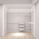 惠普登金属衣柜砌墙衣帽间自制全屋定制走入式 衣柜框架整体储物间