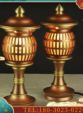 LED佛前长明灯纯铜莲花灯供佛台灯灯神灯佛堂灯家用插电【议价】
