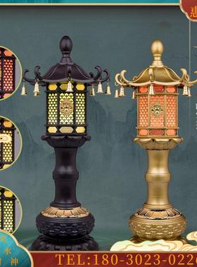 ED灯新八角宫灯佛前供灯佛家道家用品佛堂寺庙家用长明灯