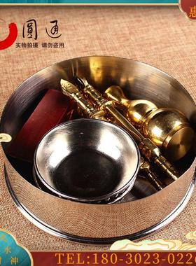 佛具曼达盘 瑜伽焰口 曼达拉盒不锈钢法器盒佛堂金刚【议价】