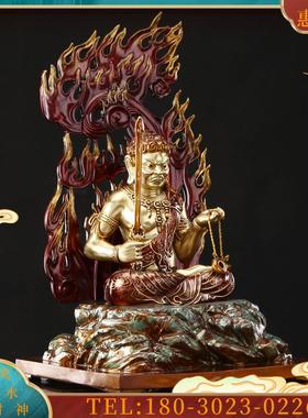 不动明王摆件铜雕居家供奉不动明王像密宗佛像属鸡守护神【议价】