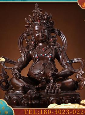 黄财神佛像铜像密宗尼泊尔手工制巴拉家用供佛招【议价】