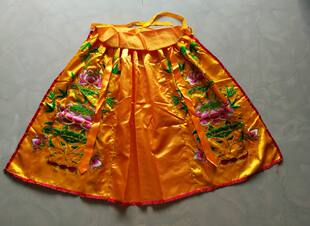 佛像观音菩萨莲花刺绣披风荷花斗篷佛袍神明衣服红黄粉蓝白80厘米