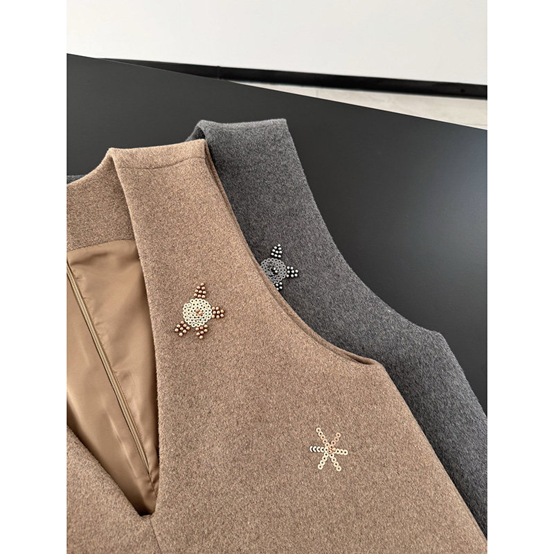 012007~「包邮 优雅层次感」毛呢背心式设计~女士连衣裙,女装/女士精品,连衣裙,淘宝优惠券,粉丝福利购,淘宝优惠卷