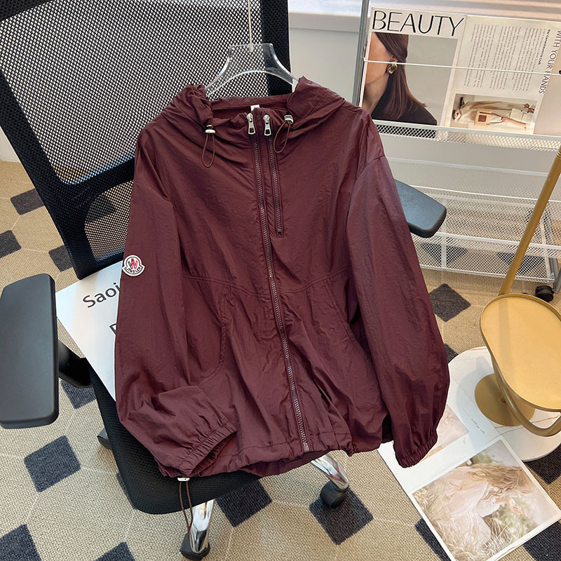 夏季薄款冰丝透气连帽设计感宽松大码小个子防晒外套女空调罩衫潮