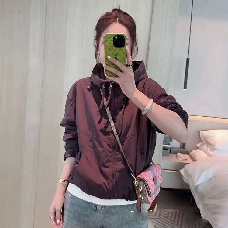 夏季设计感连帽慵懒风宽松大码小个子防晒外套女空调罩衫百搭洋气