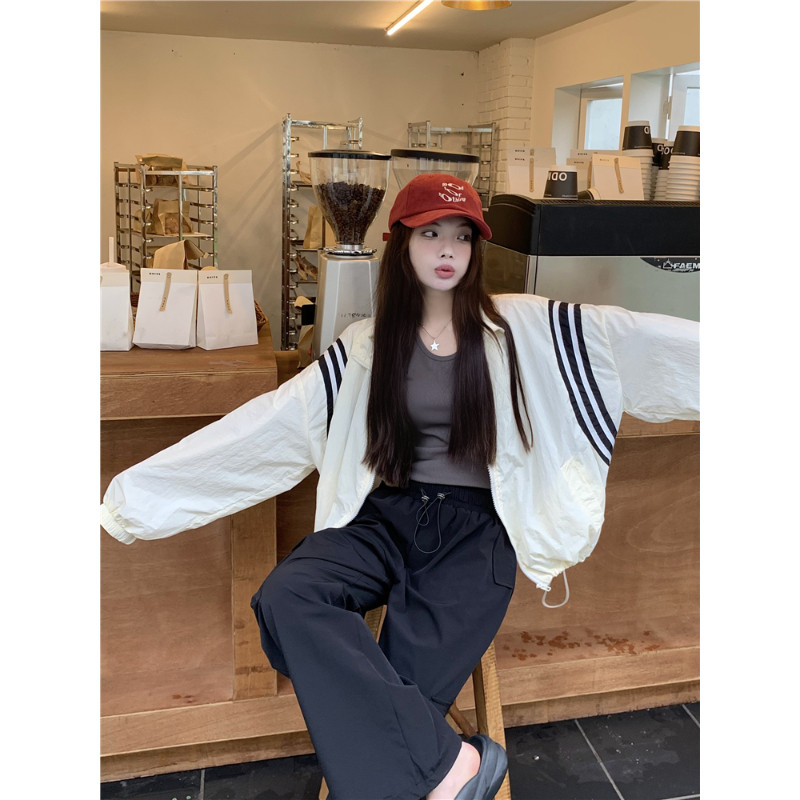 薄款冰丝透气立领宽松大码慵懒风小个子防晒衣外套女休闲空调罩衫