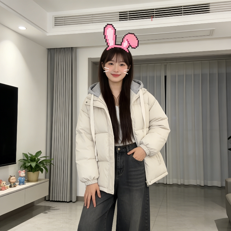 加厚保暖慵懒风假两件棉服女秋冬季超好看小个子时尚百搭学生外套