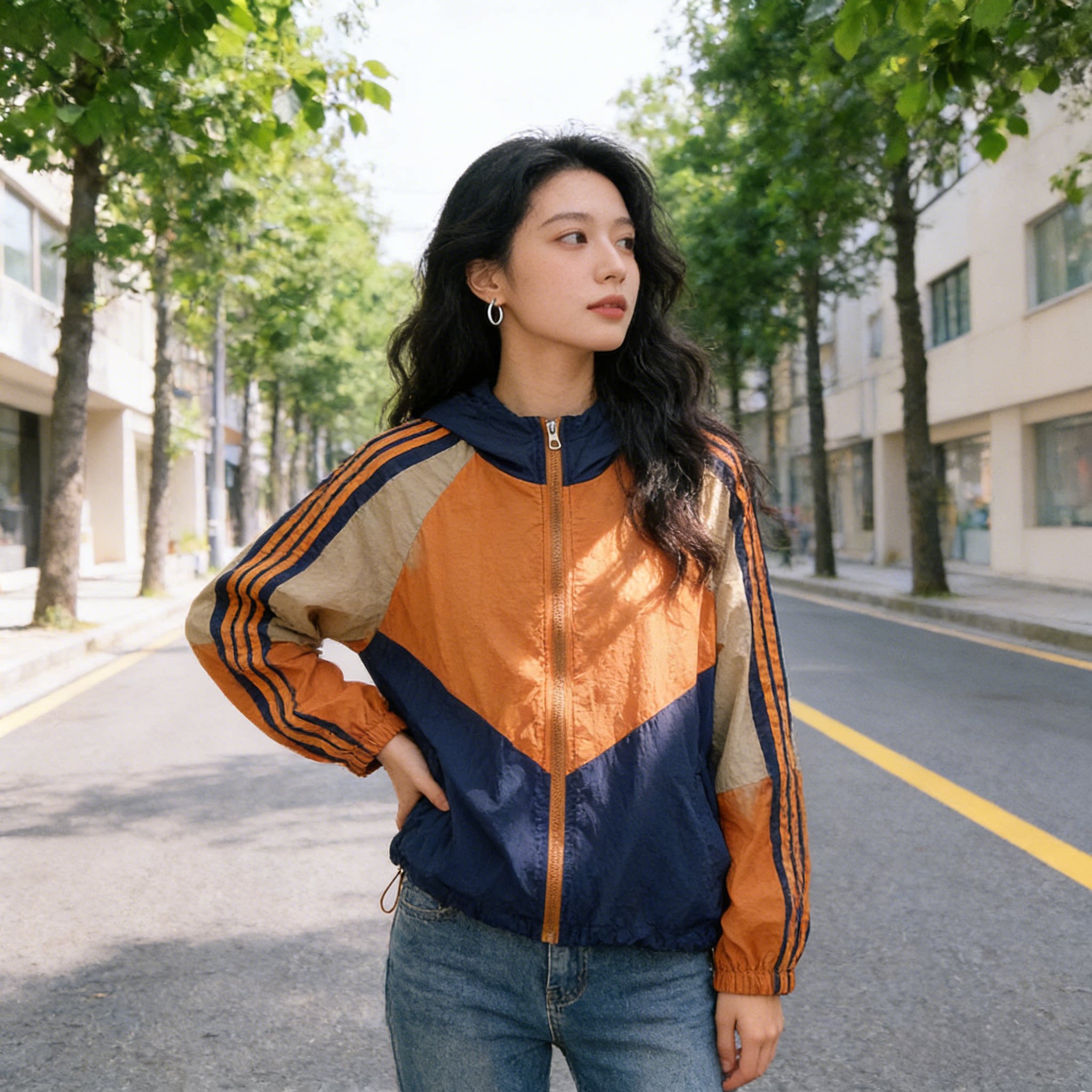 拼色防晒衣女款夏季2026新款大码时尚刺绣防晒服轻薄透气开衫外套